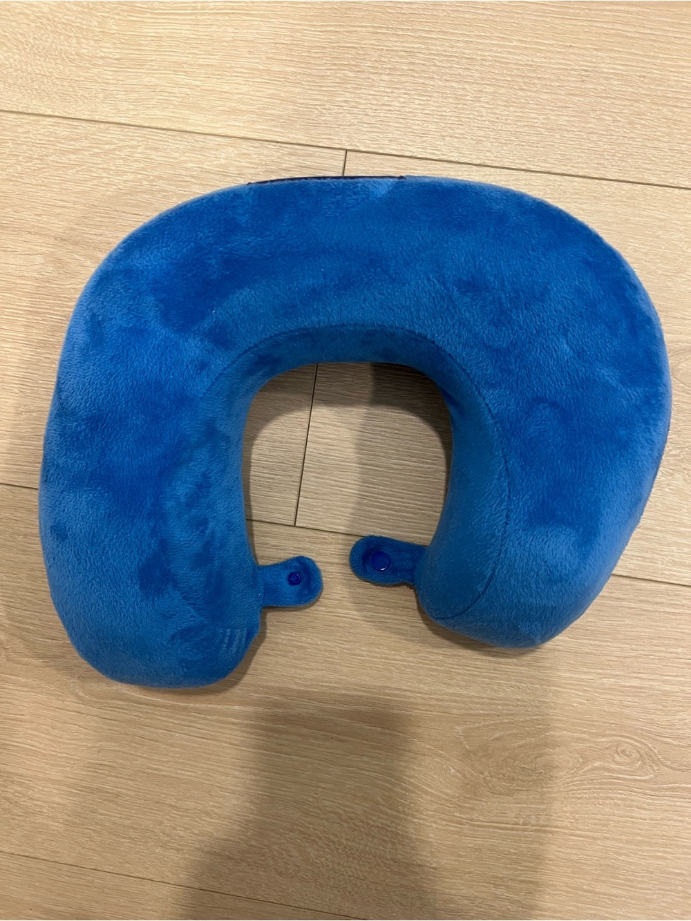 Plush Travel Neck Pillow - Blue